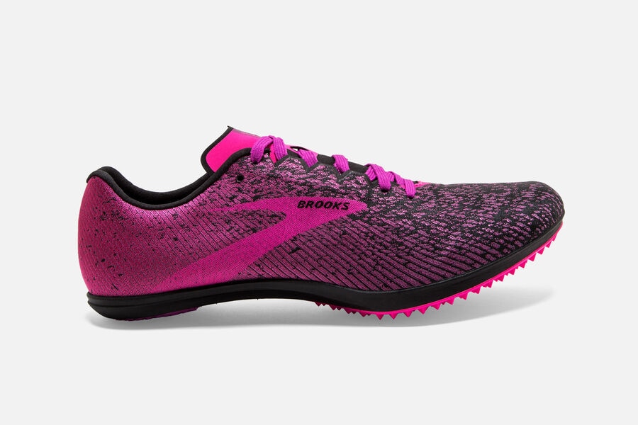 Brooks Mach 19 Spikeless Spikes Löparskor Dam - Rosa/Svarta - 0536-TQROA